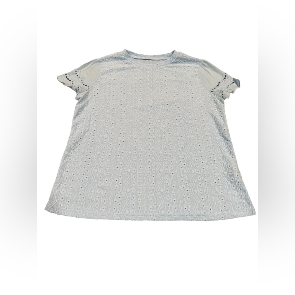 ✨ 5/$30 ✨ SHEIN Sky Blue Textured Knit Fabric Top